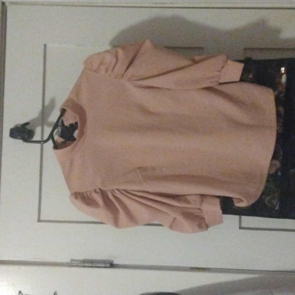 Women's size S pink blouse top